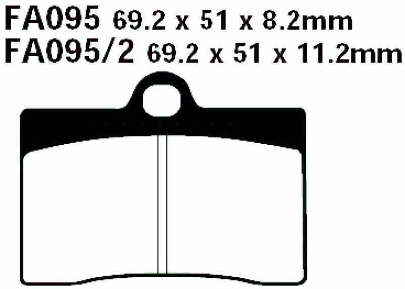 Bremsbelag - Satz (Sintermetall) Goldstuff (EBC), FA095HH