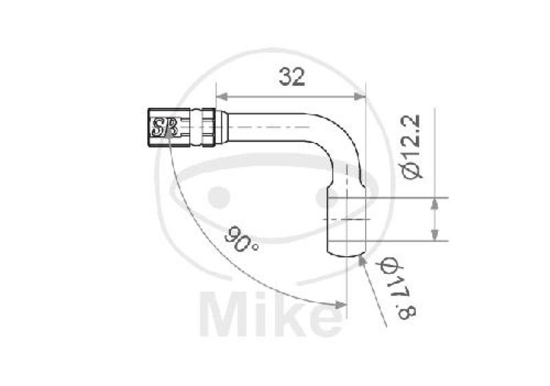 Ringfitting, Vario HD, TYP219 12 mm, 90° schwarz