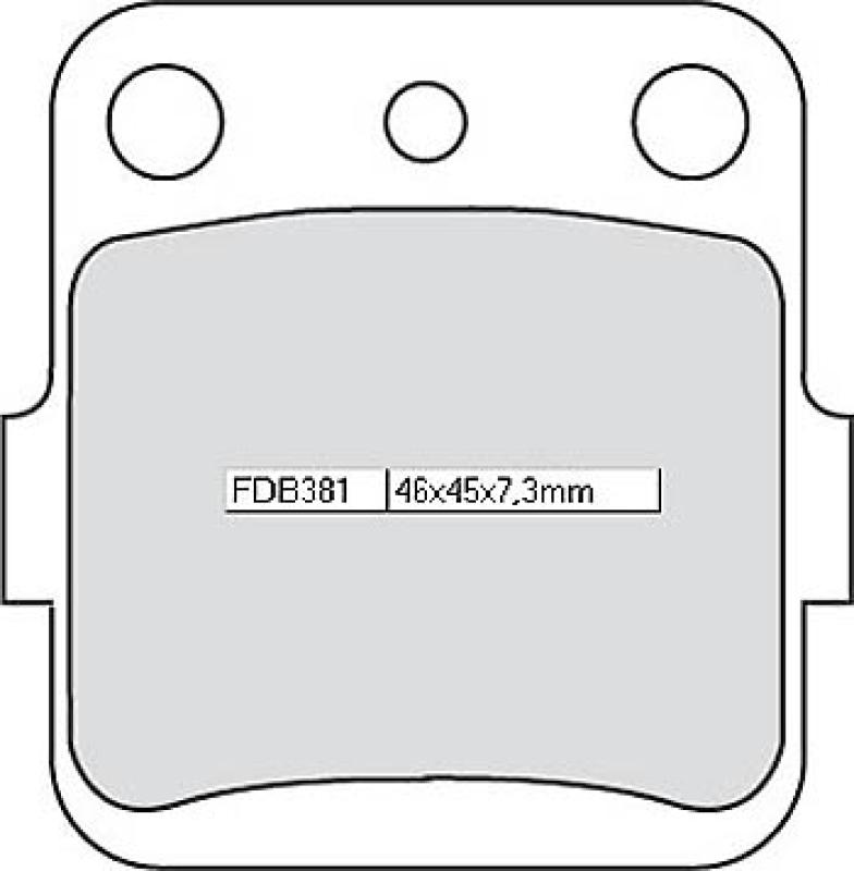 Bremsbelag FDB 381 EF