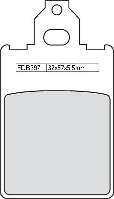 Bremsbelag FDB 697 AG