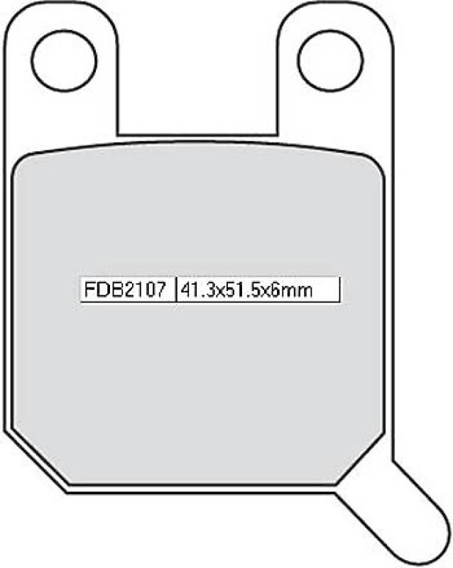 Disc brake pad FDB 2107 P