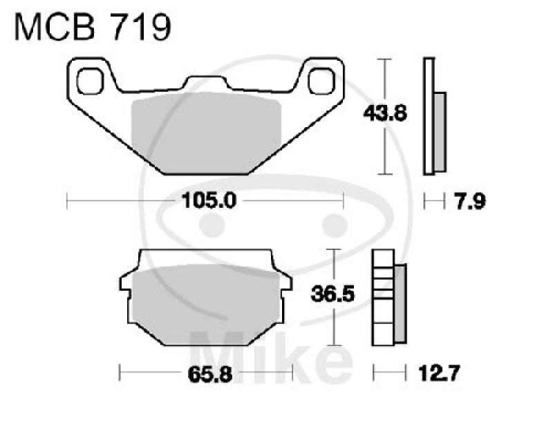 Bremsklötze, Standard, TRW, altern. 7321623