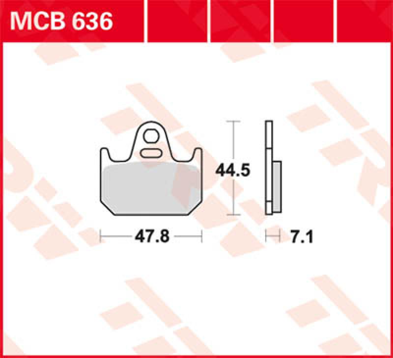 Bremsbelag MCB636