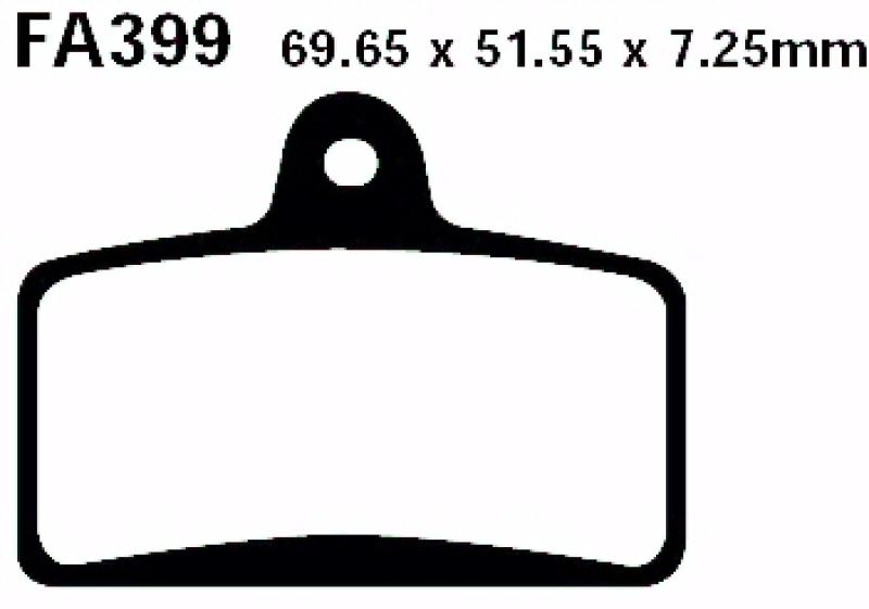 Bremsbelag - Satz Blackstuff (organisch) (EBC), FA399