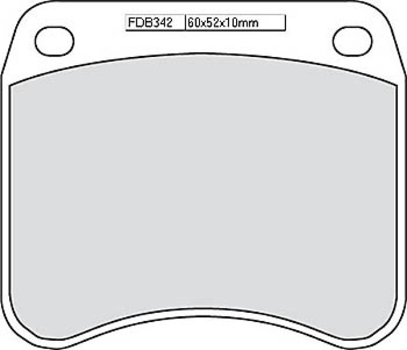 Bremsbelag FDB 342 Platinum