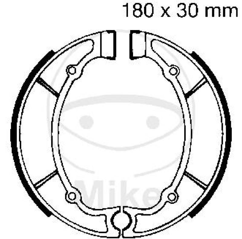 Bremsbacken, mit Feder, EBC