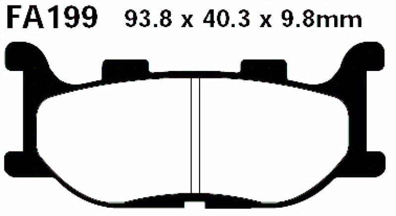 Bremsbelag - Satz Scooter (organisch) (EBC), SFA199