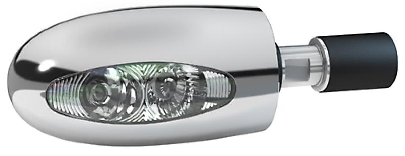 Lenkerendenblinker BL 1000 LED, chrom