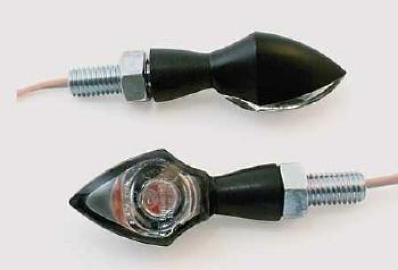 Ein-LED-Blinker PEN HEAD, klares Glas