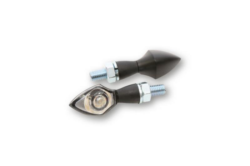 Ein-LED-Blinker PEN HEAD, klares Glas