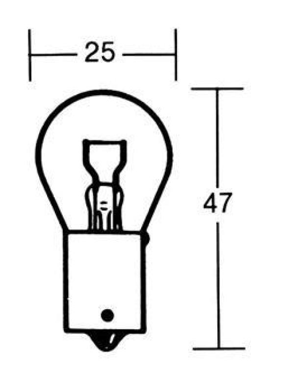 Glühlampe PY21W 12V 21W BAU15s, gelb