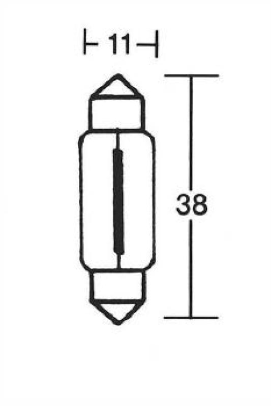 Glühlampe C5W 12V 5W SV8