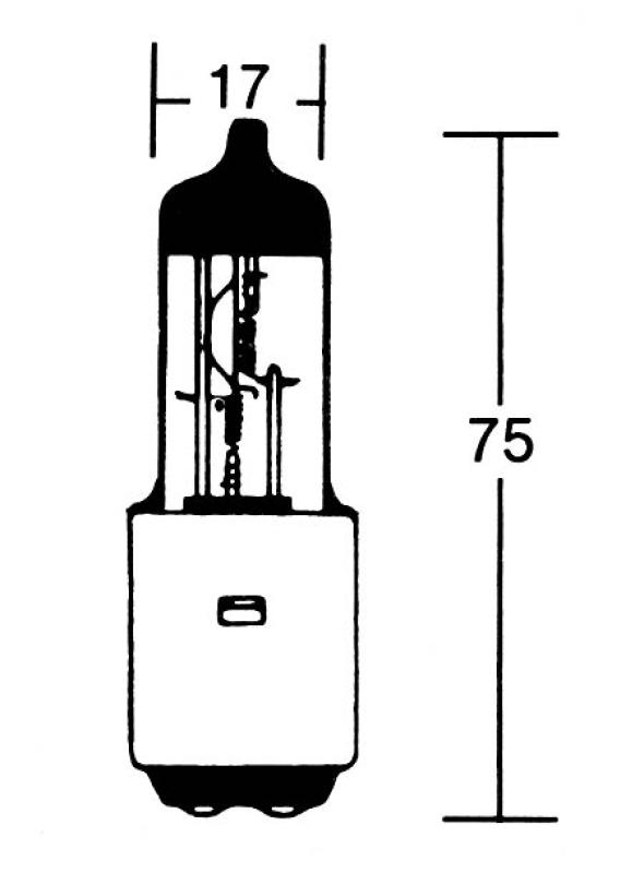 S2 Halogen Glühlampe 12V 35/35W BA20d