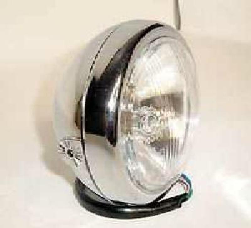 4 1/2 inch headlamp, chrome