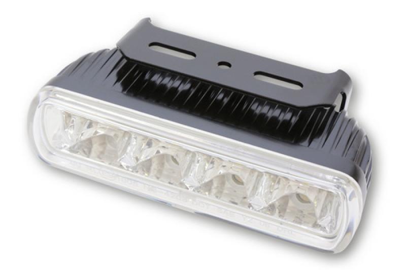 LED-DRL w. 4 LEDs, rectangular, E-mark