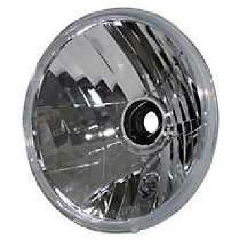 H4 insert symmetric prism reflector w. clear lens, 7 inch