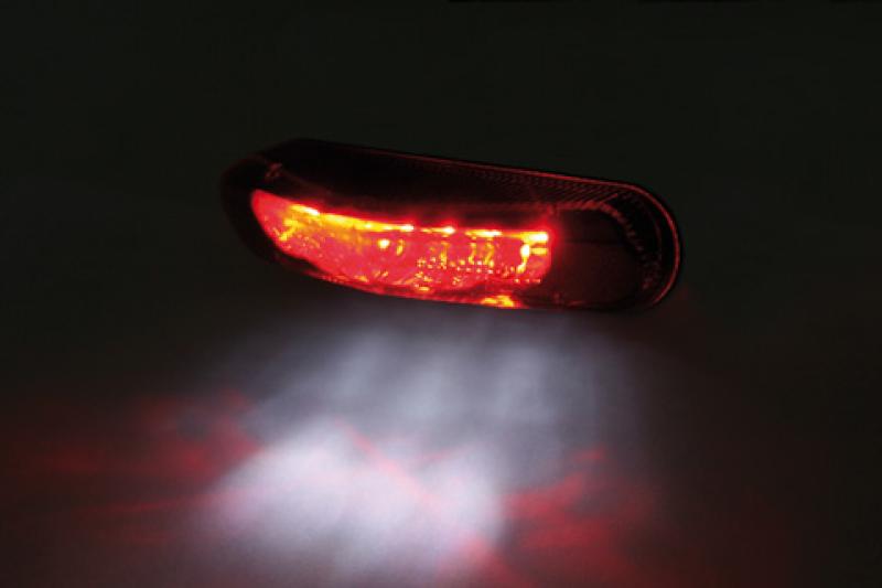 LED-Rücklicht, rotes Glas