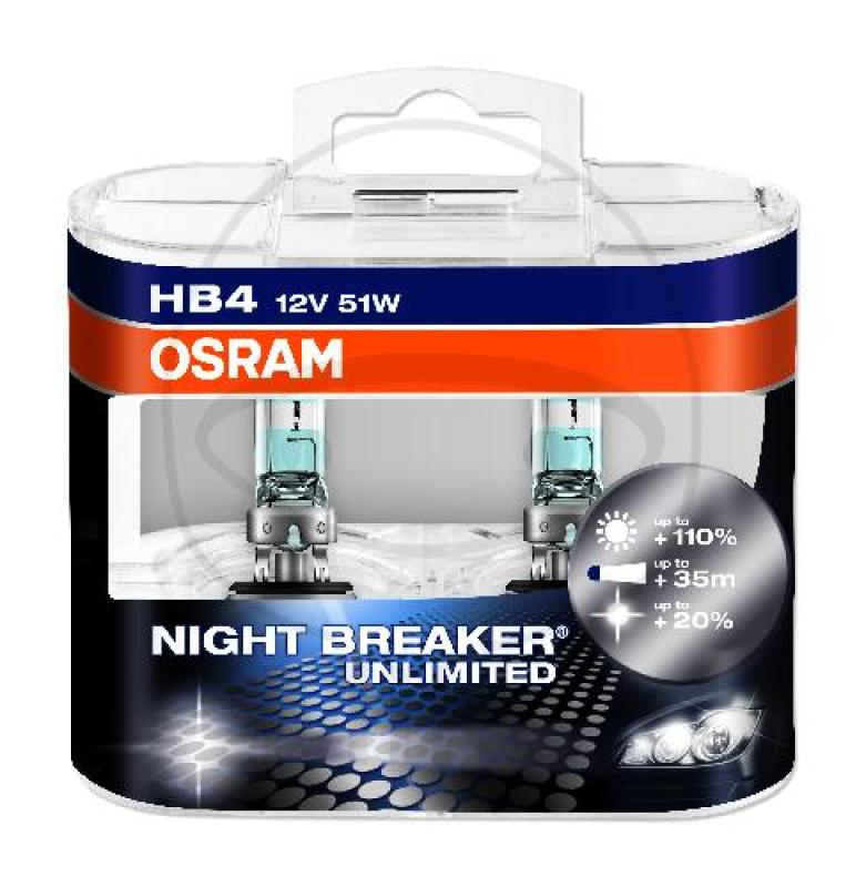 Glühlampe, HB4 12V51W Duobox, Night Breaker Unlimited