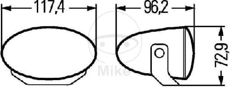 Nebelscheinwerfer FF 50 oval, H7-Nebelscheinwerfer