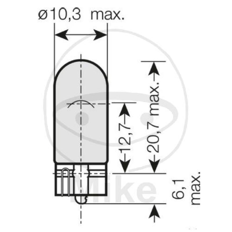 Glühlampe, 12V5W W2.1X9.5D, Cool Blue Intense