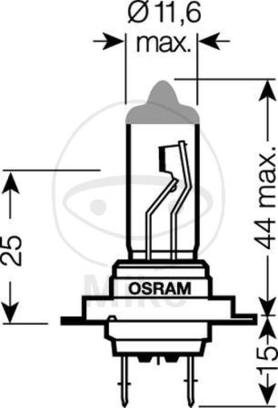 Glühlampe, H7 12V55W, Ultra Life