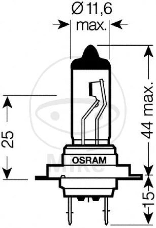 Glühlampe, H7 12V55W 1er Blister