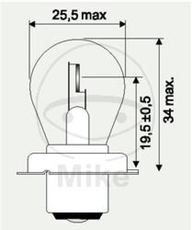 Glühlampe,12V15W JMP, P26S