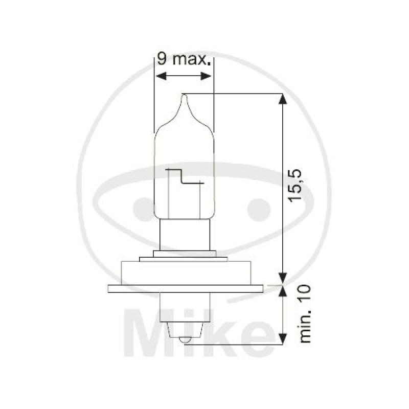 Glühlampe,12V15W JMP, P26S