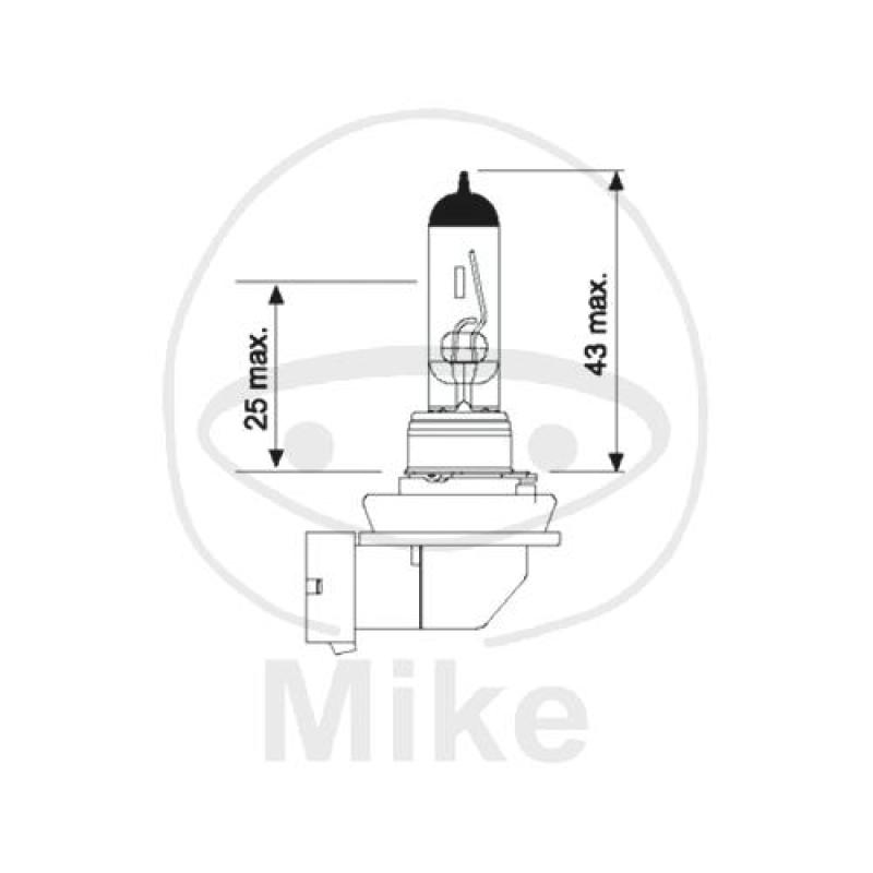 Glühlampe,H11 12V55W JMP, PGJ 19-2