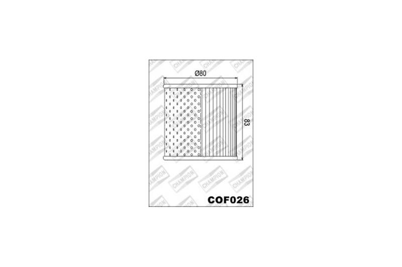 Ölfilter, Champion, COF026,  für Kawasaki