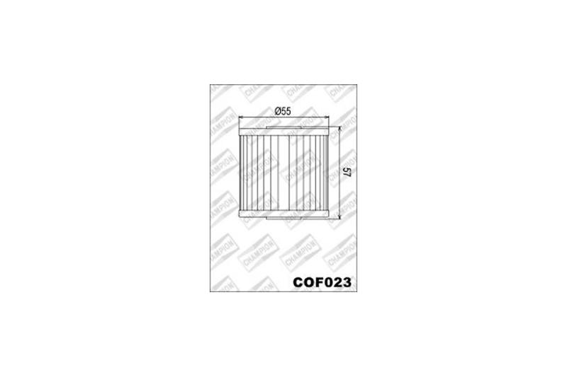 Ölfilter, Champion, COF023,  für Kawasaki