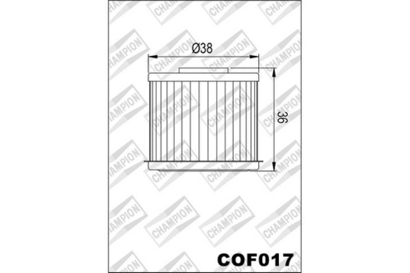 Ölfilter, Champion, COF017, für Honda