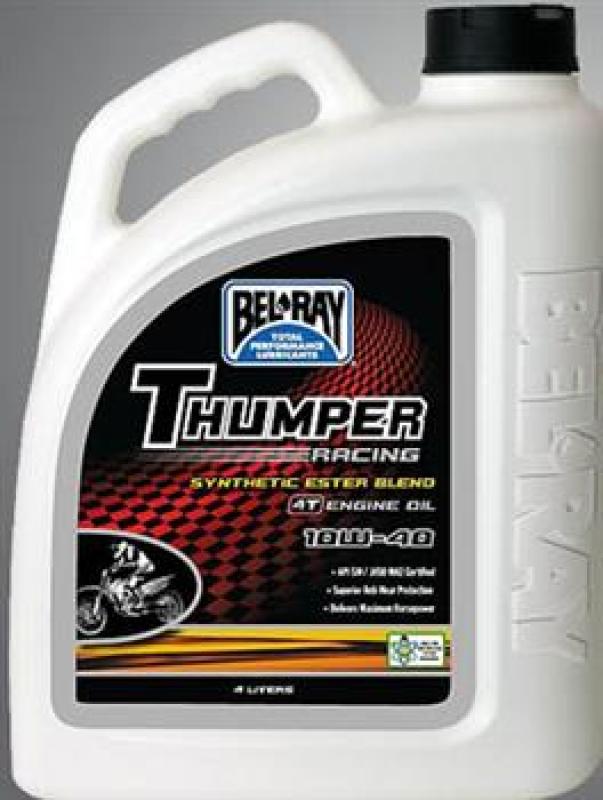 BelRay, 10W-40 Thumper Racing Syn Ester Blend 4 T E/O - 4 Ltr.