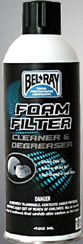 BelRay, Foam Filter Cleaner & Degreaser - 400 ml