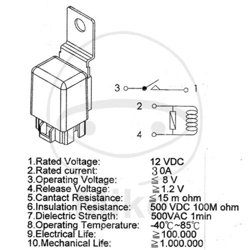 Schaltrelais, Universal, 12V, JMP