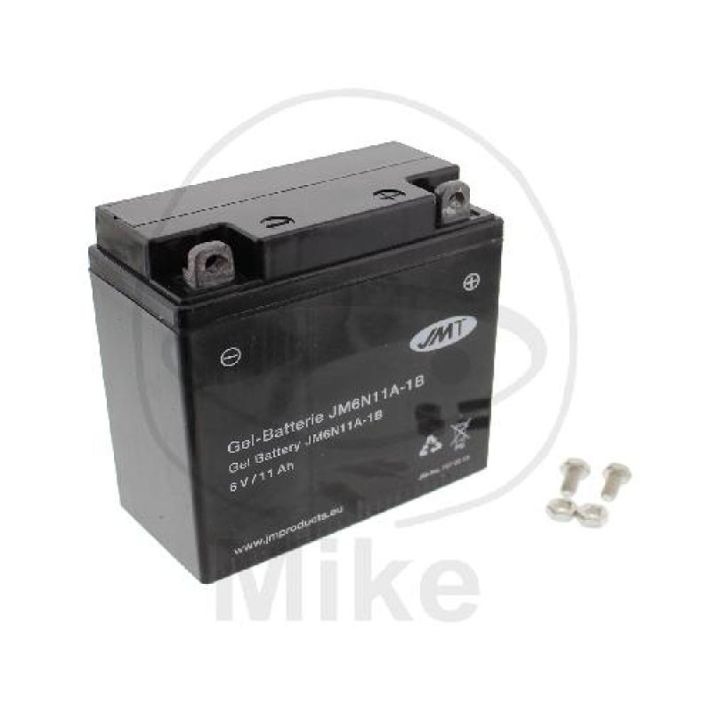 Motorradbatterie, JMT, Gelbatterie, 6N11A-1B