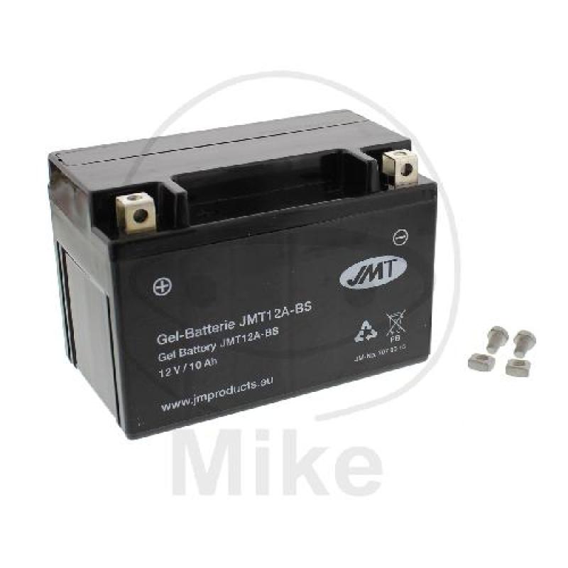 Motorradbatterie, JMT, Gelbatterie, YT12A-BS