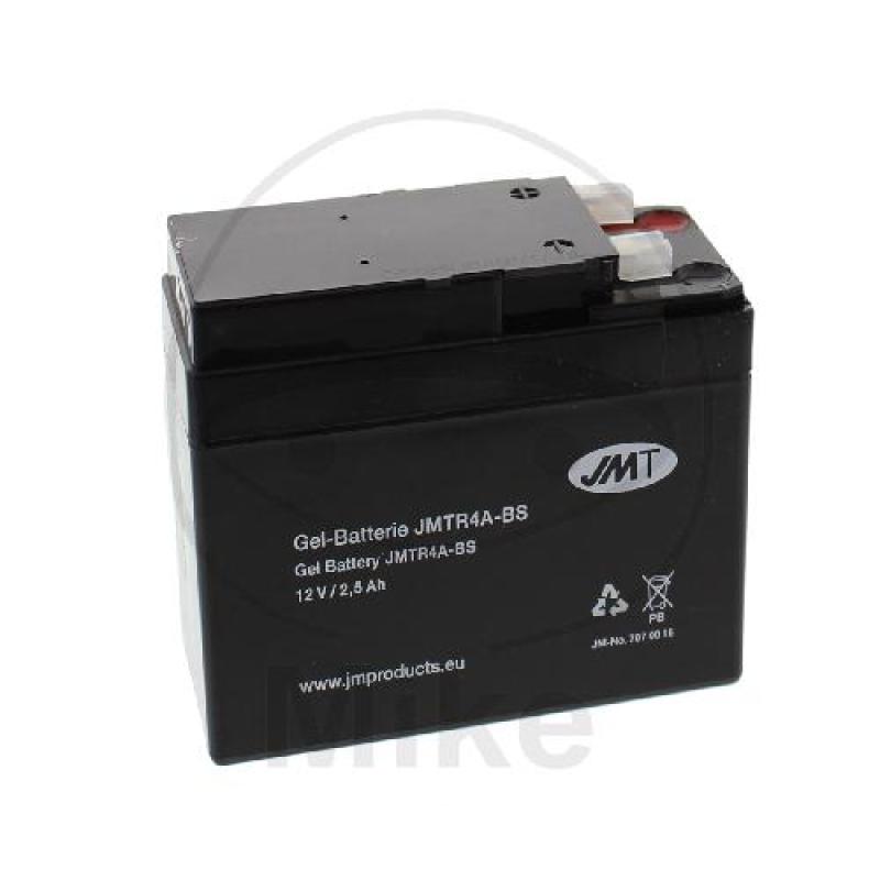 Motorradbatterie, JMT, Gelbatterie, YTR4A-BS