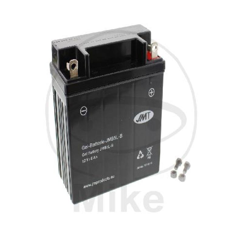 Motorradbatterie, JMT, Gelbatterie, YB5L-B