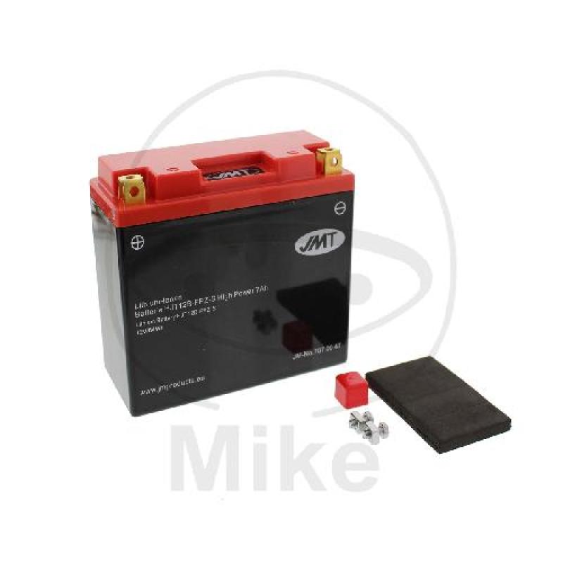 Motorradbatterie, JMT, Lithium-Ionen, HJT12B-FPZ-S,  HIGH Power 7AH