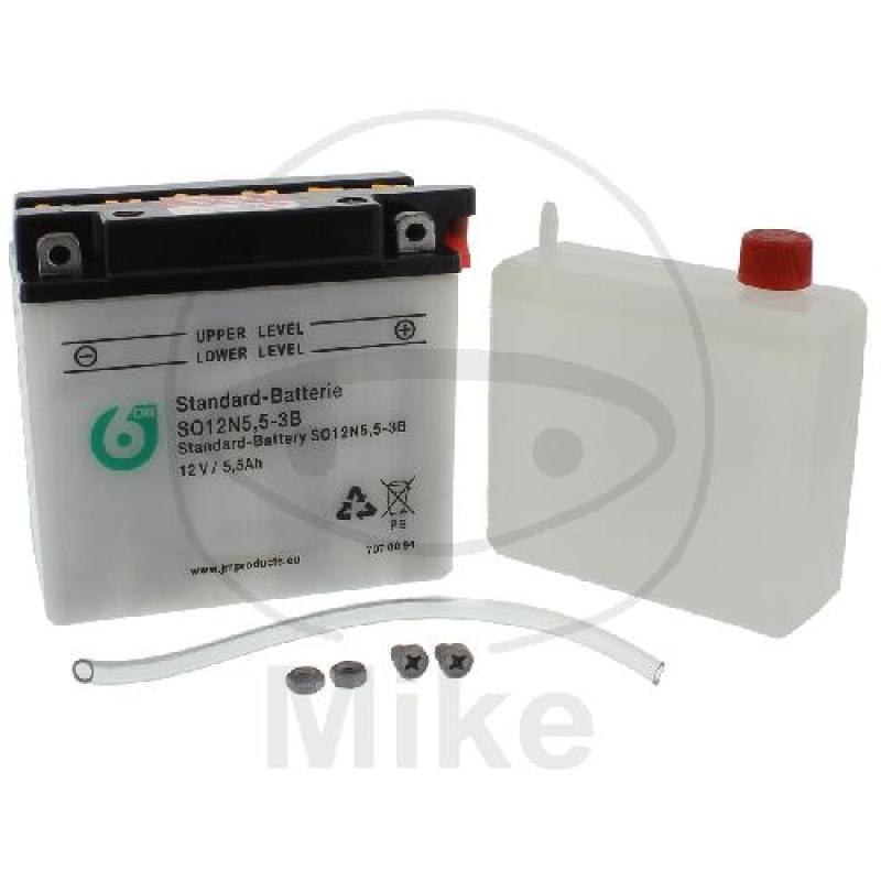 Motorradbatterie, 6ON, Std., 12N5.5-3B