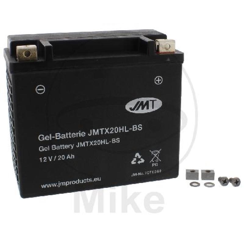 Motorradbatterie, JMT, Gelbatterie, YTX20HL-BS