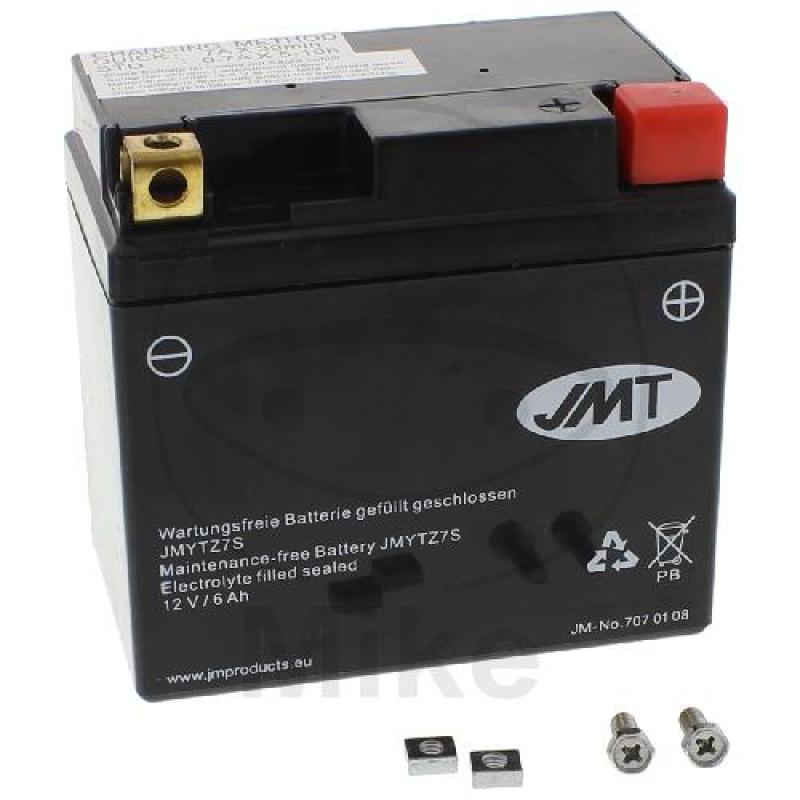 Motorradbatterie, JMT, wartungsfrei, YTZ7S