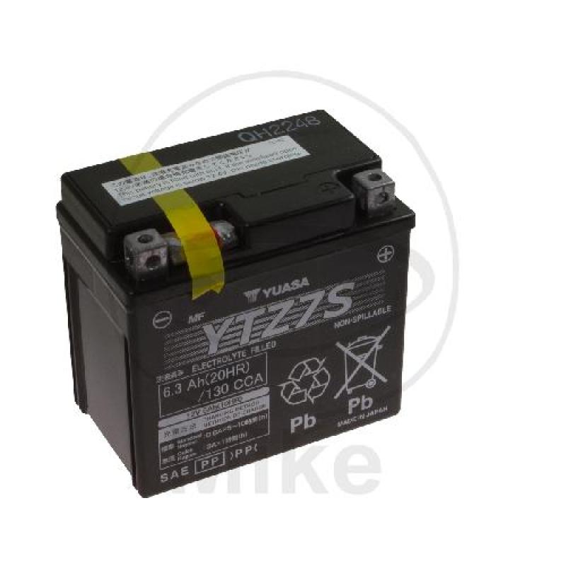 Motorradbatterie, Yuasa, wartungsfrei, YTZ7S