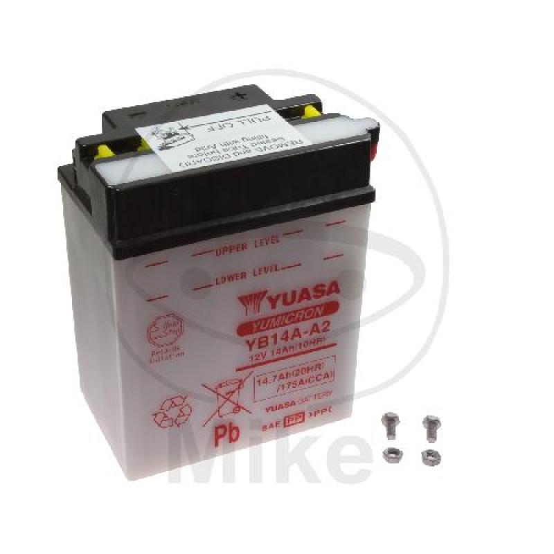 Motorradbatterie, Yuasa, Std., YB14A-A2