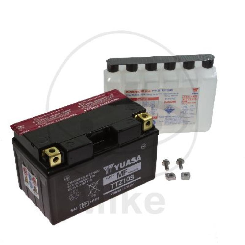 Motorradbatterie, Yuasa, wartungsfrei, TTZ10S-BS