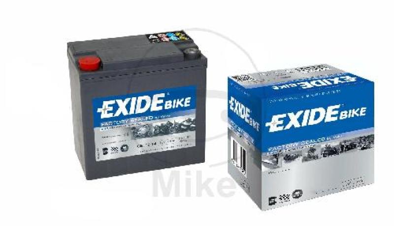 Motorradbatterie, Exide, Gelbatterie, 12-14