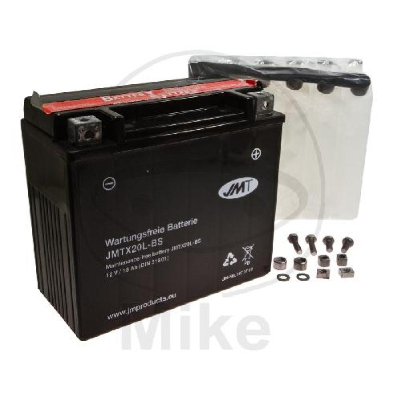 Motorradbatterie, JMT, wartungsfrei, YTX20L-BS