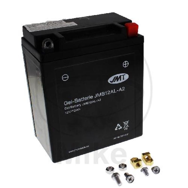 Motorradbatterie, JMT, Gelbatterie, YB12AL-A2