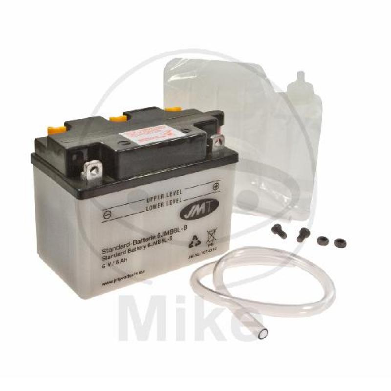 Motorradbatterie, JMT, Std., 6YB8L-B